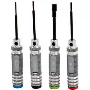 0.05" 1.5mm Hex 4.0mm Nut #0 Driver Tool Set, for 1/24 / Axial SCX24
