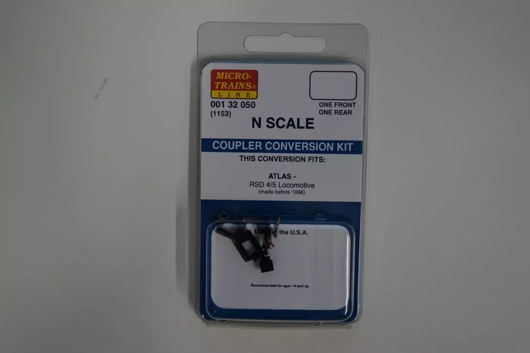 00132050 MICRO TRAINS / 001 32 050 1 FRONT 1 REAR COUPLER CONVERSION KIT (1153) Scale=N