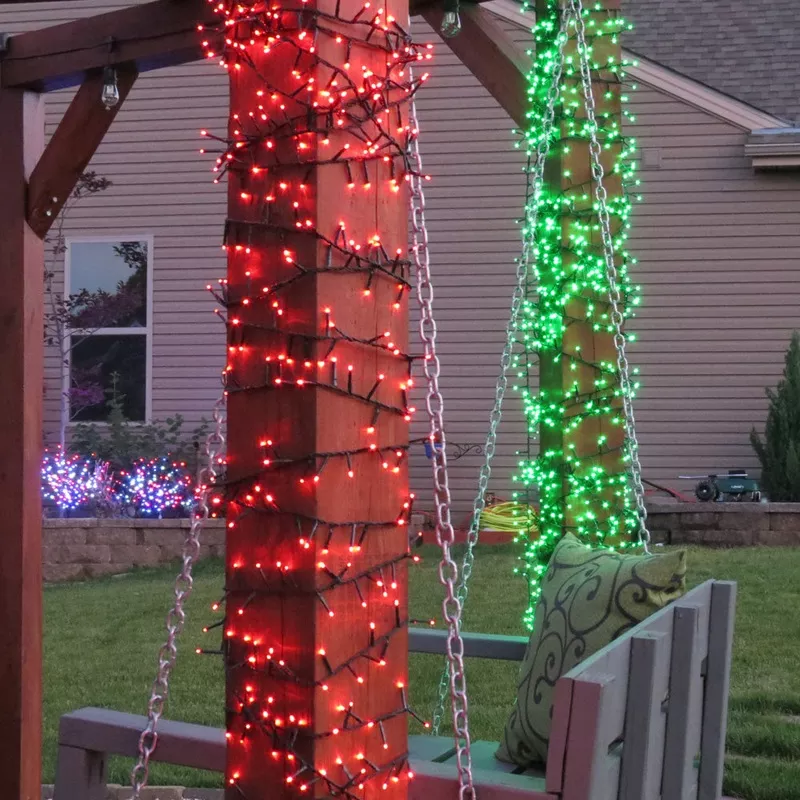 1,000 Twinkling LED Compact Rice Christmas Lights on a Reel Multi-Colored