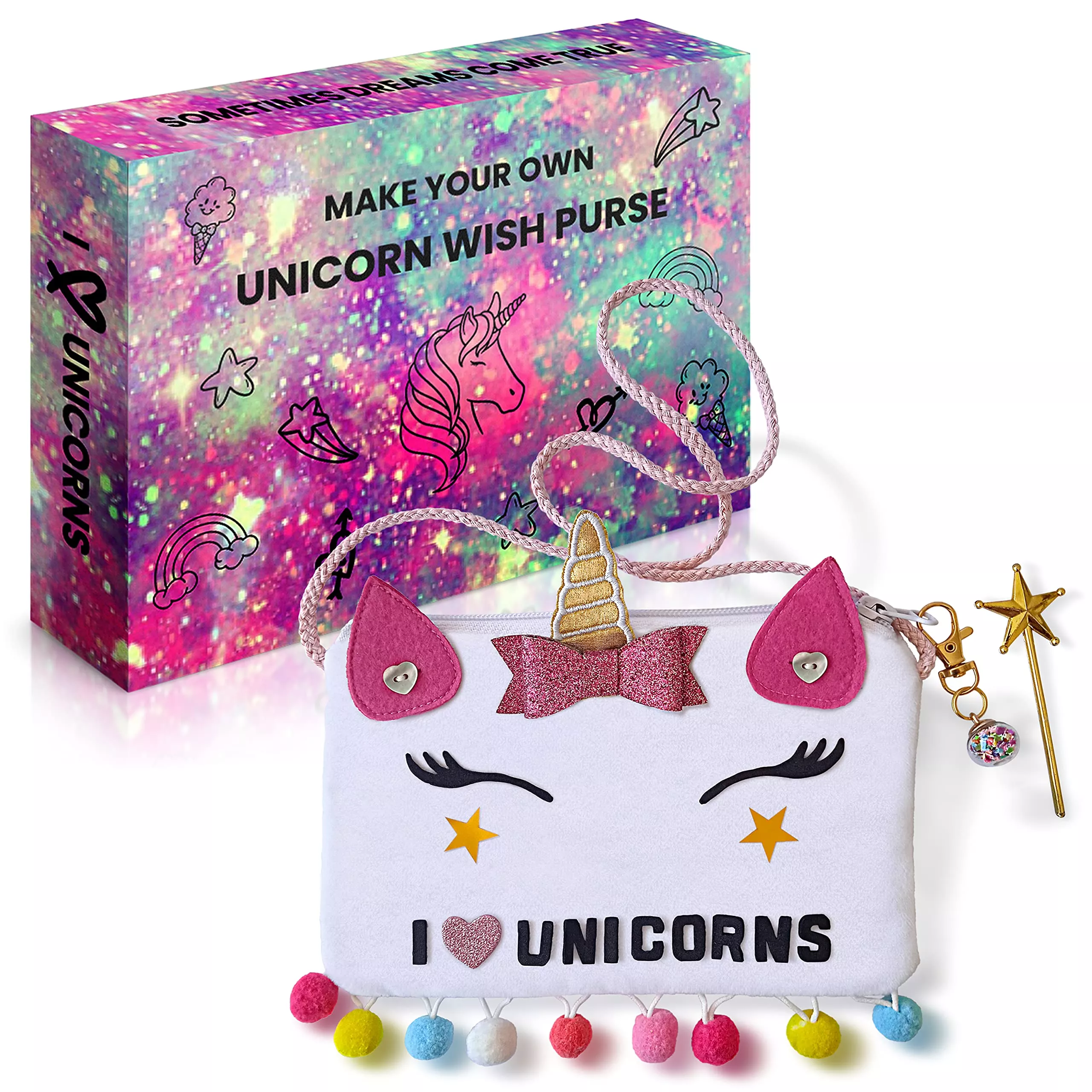 2Pepers Make Your Own Unicorn Purse Kit, Arts And Crafts For Kids, Diy