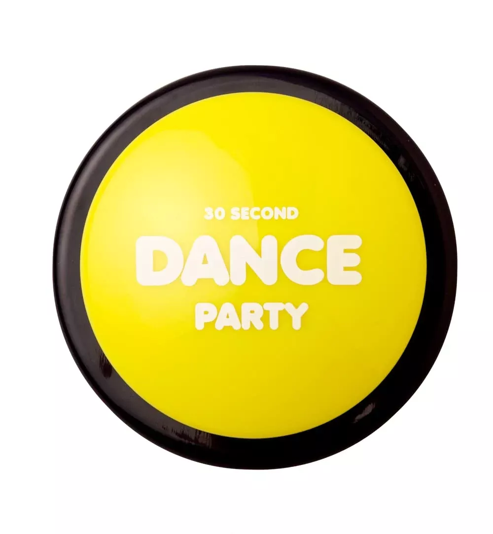 30 Second Dance Party Music Button - Multicolor - Pack of 1