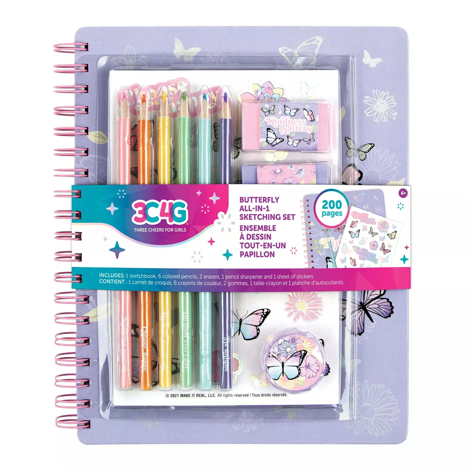 3C4G THREE CHEERS FOR GIRLS Medium White Item