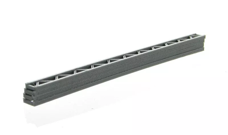 3D To Scale 50-155-GY 1/50 Scale Construction Girders - 4 Pack Grey