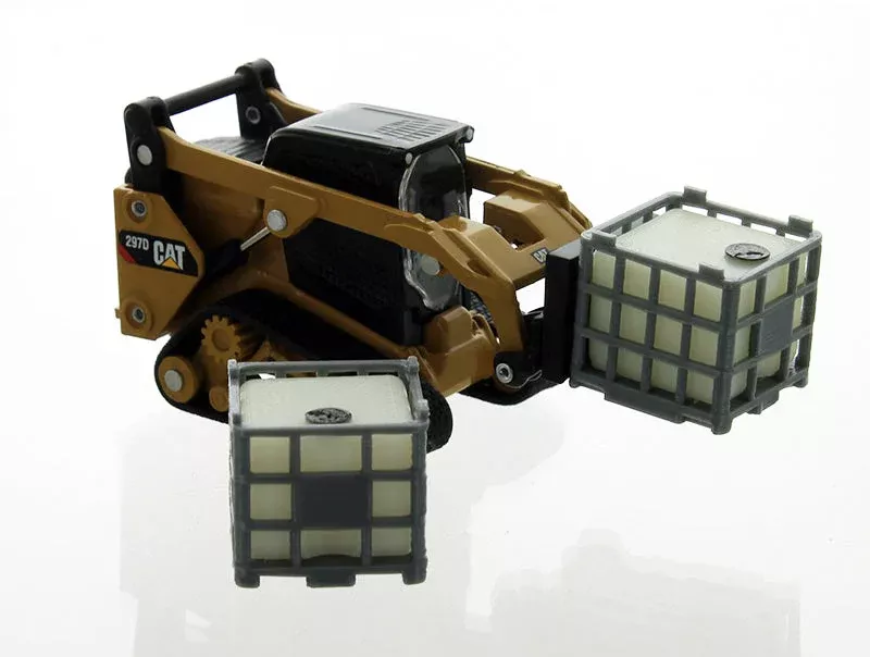 3D To Scale 64-250-GY 1/64 Scale Ibc Pallet Tanks - Grey / Natural 2