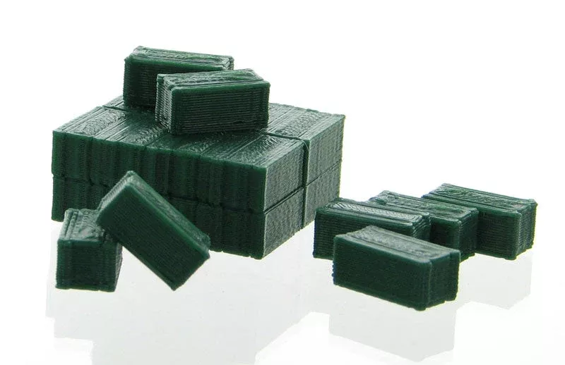 3D To Scale 64-306-GR 1/64 Scale Square Hay Bales - 8 Individual 16 As