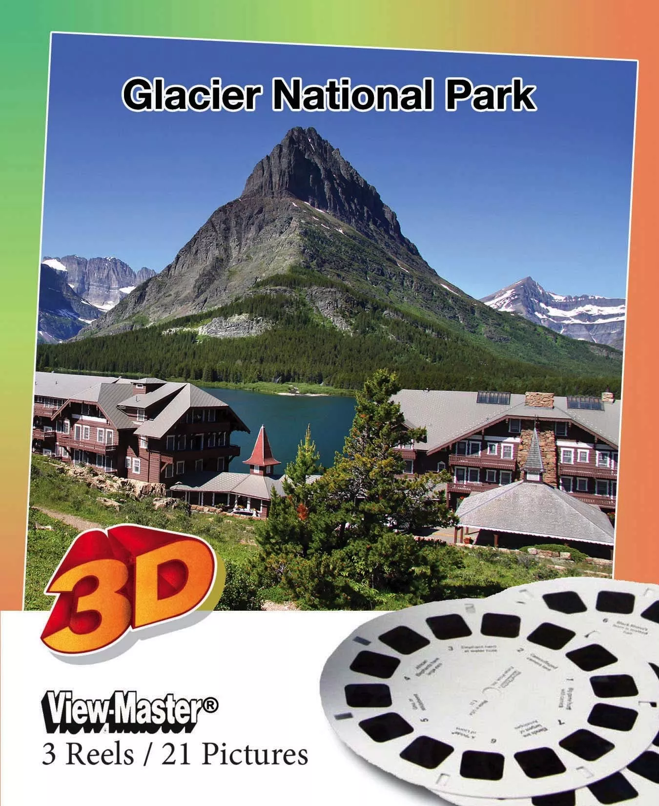 3D Viewer Reels Glacier National Park ViewMaster 3 Reel Set Medium Black