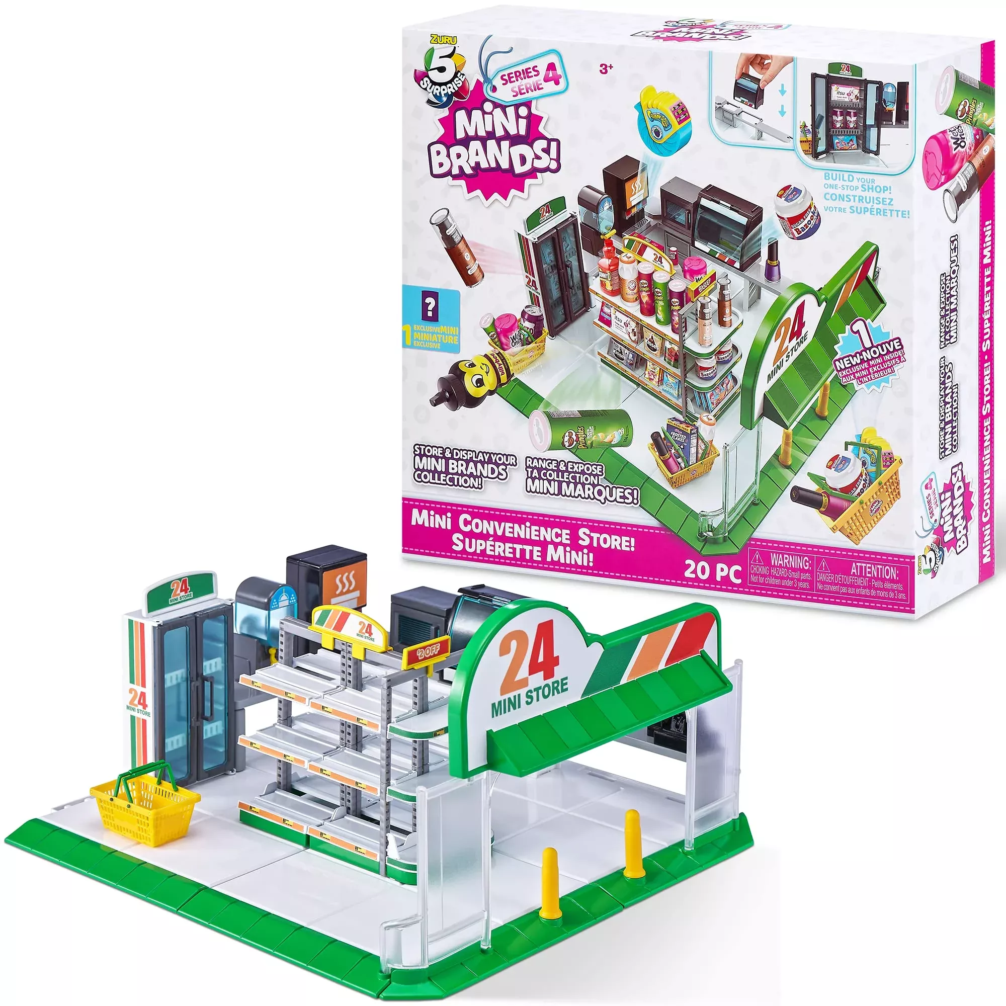 5 Surprise Mini Brands Mini Convenience Store Playset - Series 4, 1 Pa