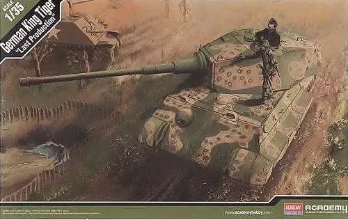 ACADEMY MRC 13229 1/35 German King Tiger Tank "Last Production" Model Kit - NOS