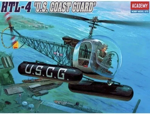 ACADEMY MRC 2200 1/35 HTL-4 U.S. Coast Gaurd Bell Hellicopter Model Kit - NOS