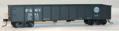 Accurail 37039 HO Scale 41' Steel Gondola Kit Pittsburgh & West Virginia 2 Pack
