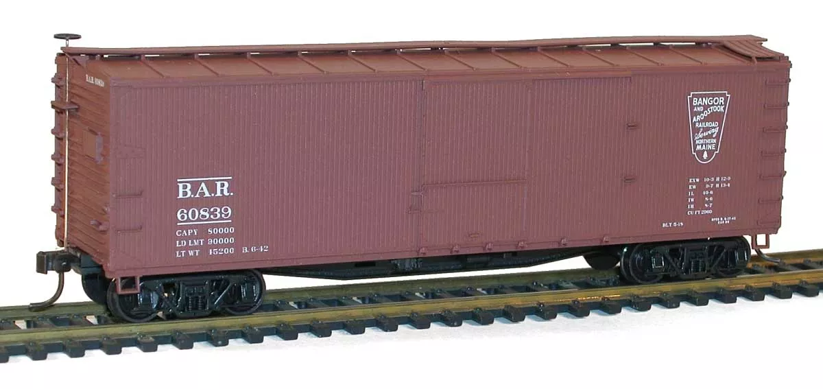 Accurail 4644 HO 40' USRA Wood Double Sheathed Boxcar Kit BAR 60839
