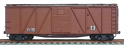 Accurail 7198 HO Scale 40' Outside Braced Boxcar Kit Mineral Red Undecorated Data Only - NOS