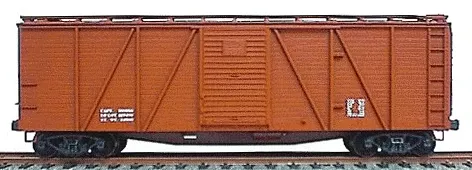 Accurail 7199 HO Scale 40' Outside Braced Boxcar Kit Oxide Undecorated Data Only - NOS