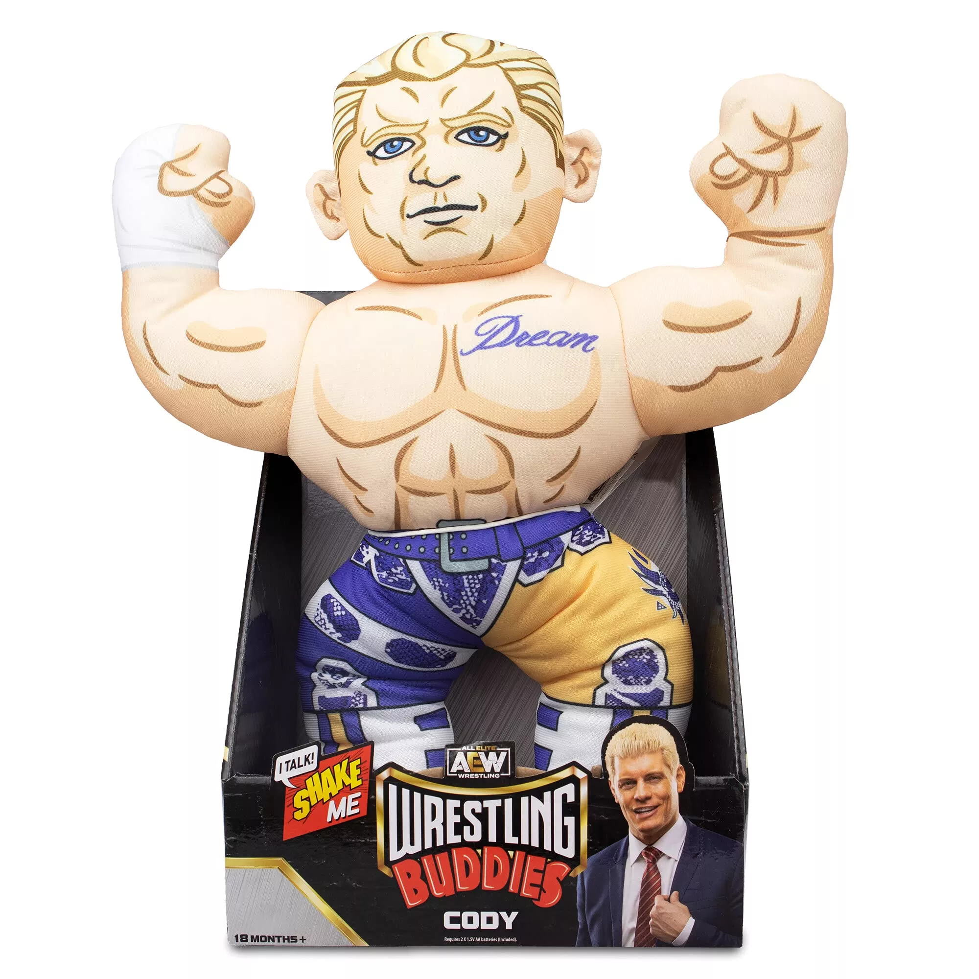 Aew Wrestling Buddies - Cody Rhodes - The Official Ljn Wrestling Buddy