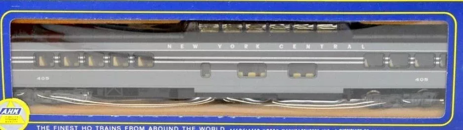 AHM 6545-CE HO Scale Smooth Side Vista Dome "Lighted" New York Central 20th - NOS