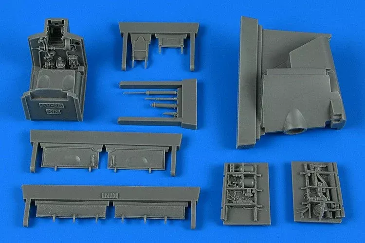 Aires 4851 1/48 Harrier AV8A Wheel Bay For KIN (Resin)