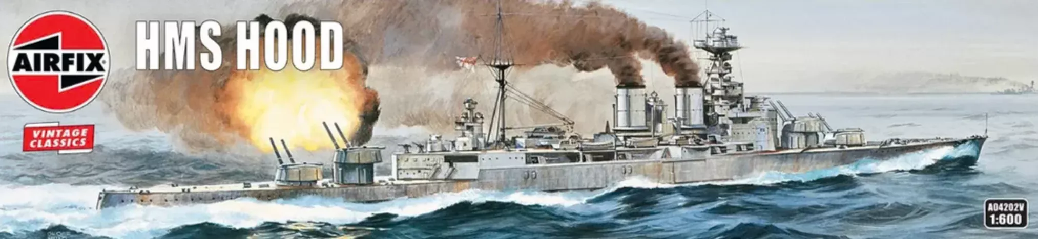 AIRFIX Models A04202 1/600 HMS Hood Battleship Model Kit