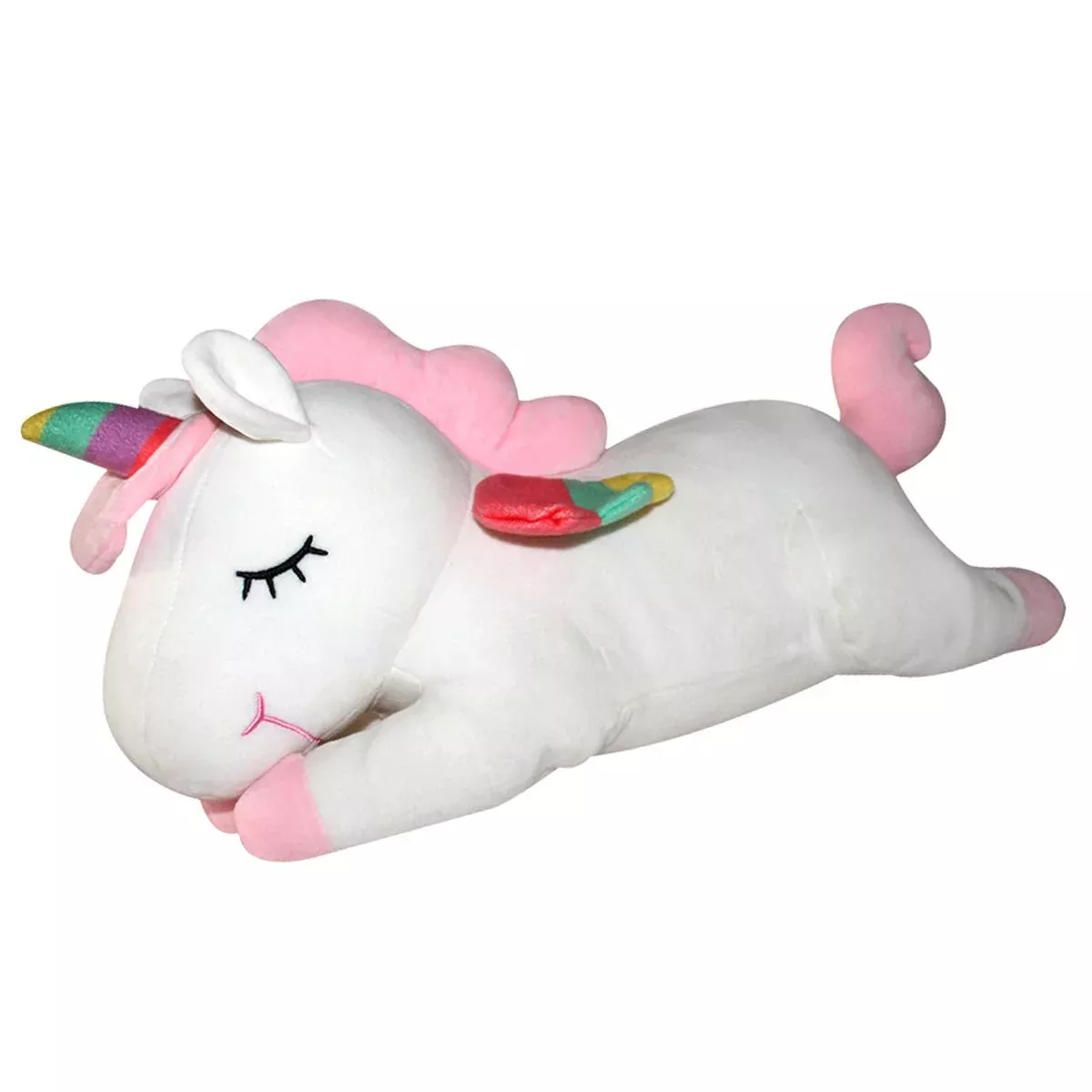 AIXINI Unicorn Stuffed Toy 31.5" White Plush Cuddle Pillow