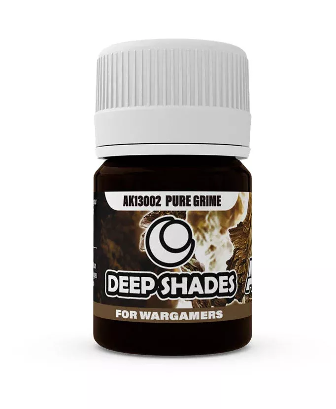 AKI 13002 Deep Shades for Wargamers Pure Grime Acrylic Paint 30ml Bottle