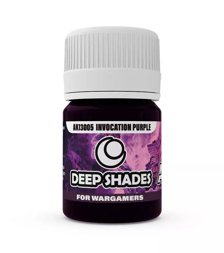 AKI 13005 Deep Shades for Wargamers Invocation Purple Acrylic Paint 30ml Bottle