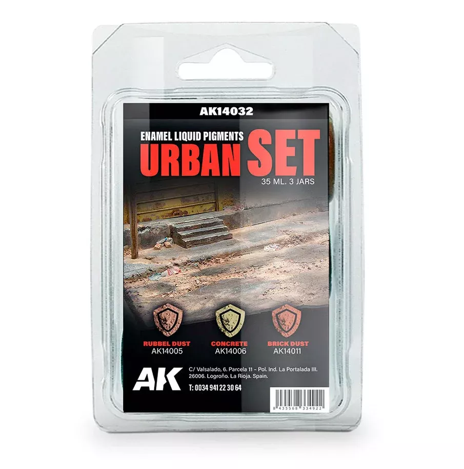 AKI 14032 Urban Liquid Pigment Enamel Set (14005, 14006, 14011)