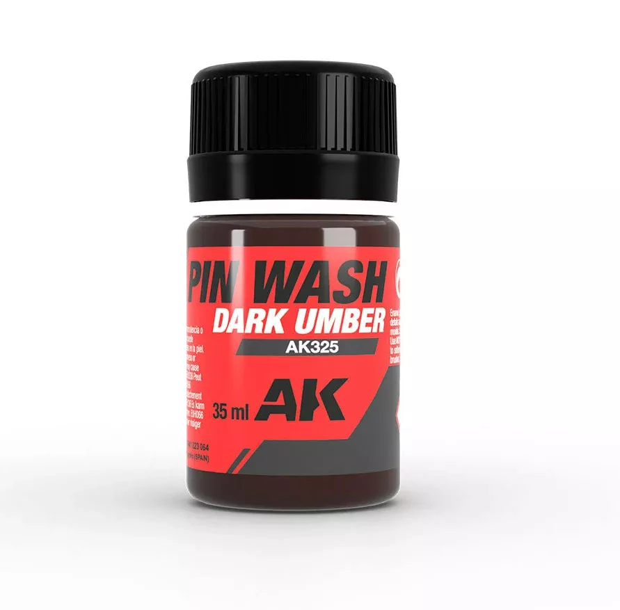 AKI 325 Dark Umber Pin Wash Enamel 35ml Bottle