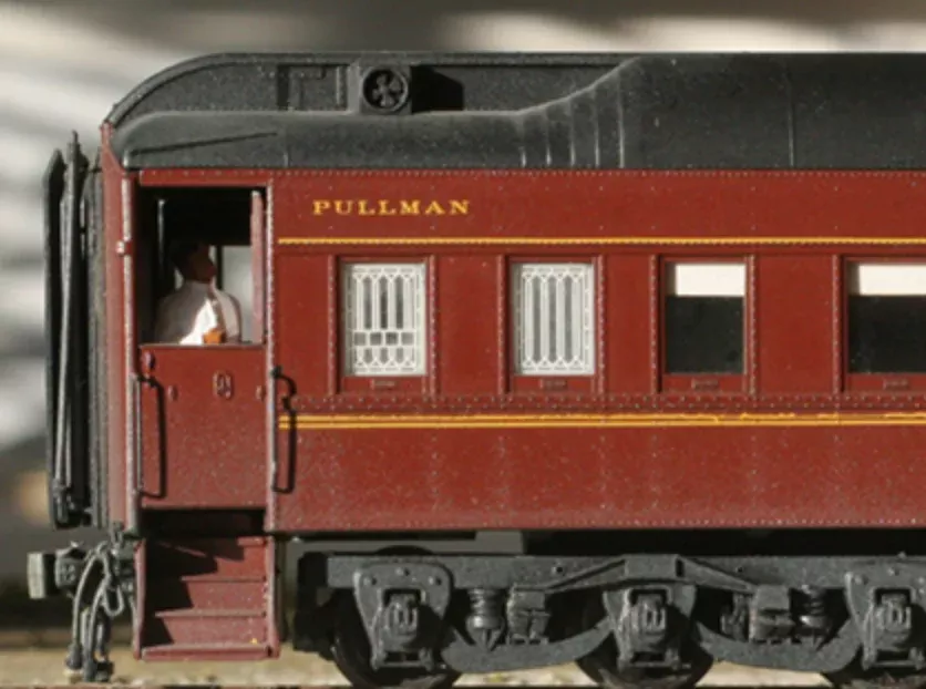 American Model Builders 374 HO Scale Etched Lavatory Window Fountain Pattern Branchine 8-1-2
