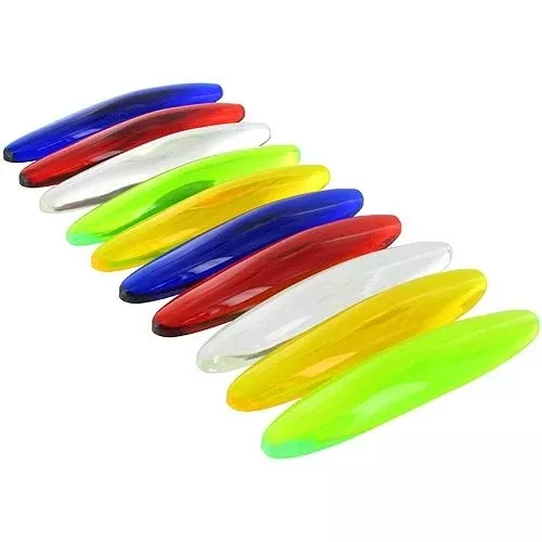 American Scientific Rattleback Toys Set of 10 Multi-Colored Small
