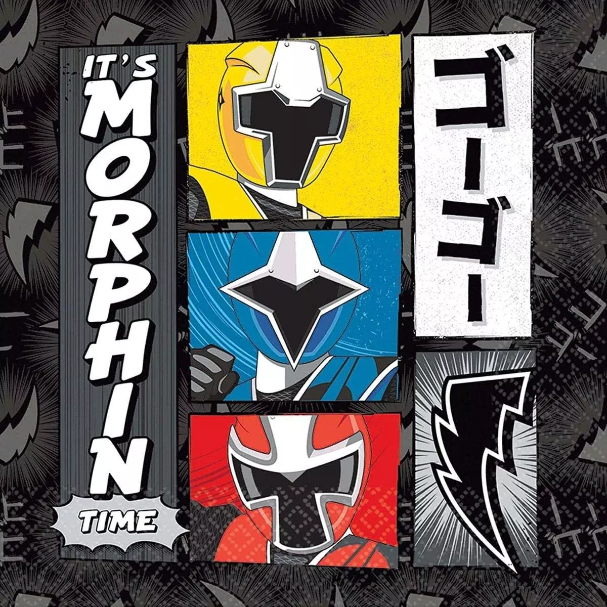 Amscan Power Rangers Ninja Steel Beverage Napkins, 16 Count, 5-Inch
