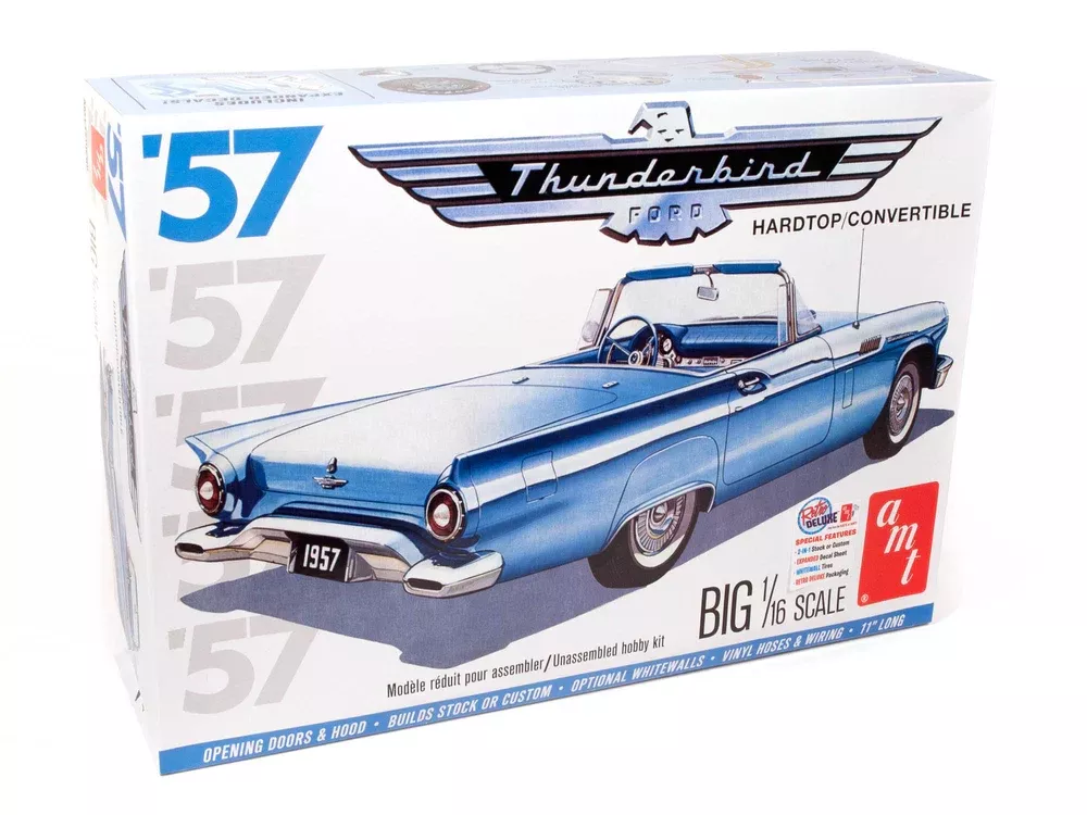 amt 1206 1/16 1957 Ford Thunderbird Skill Level 3 Model Kit