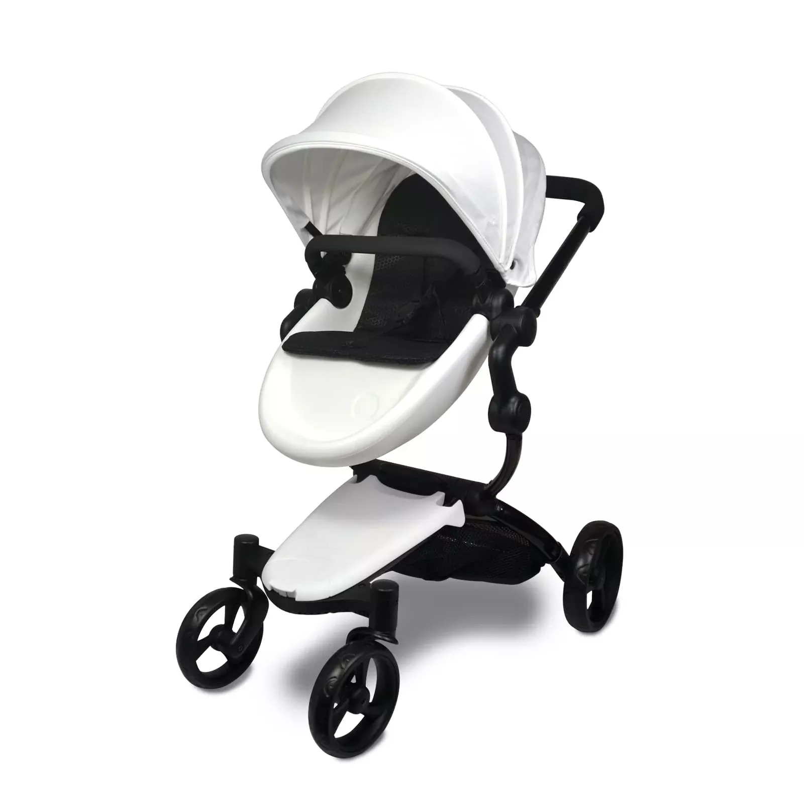 ANIVIA Luxury Baby Doll Stroller for 18" & 20" Dolls, Black, Folding C