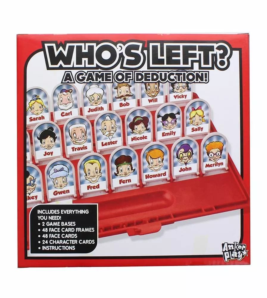 Anker Play Guess Who? Game for 2 Players, Ages 4+, Red