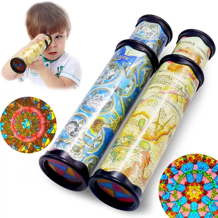 Anyumocz Magic Kaleidoscope 30cm Assorted Colors 2 Pack Educational Toys