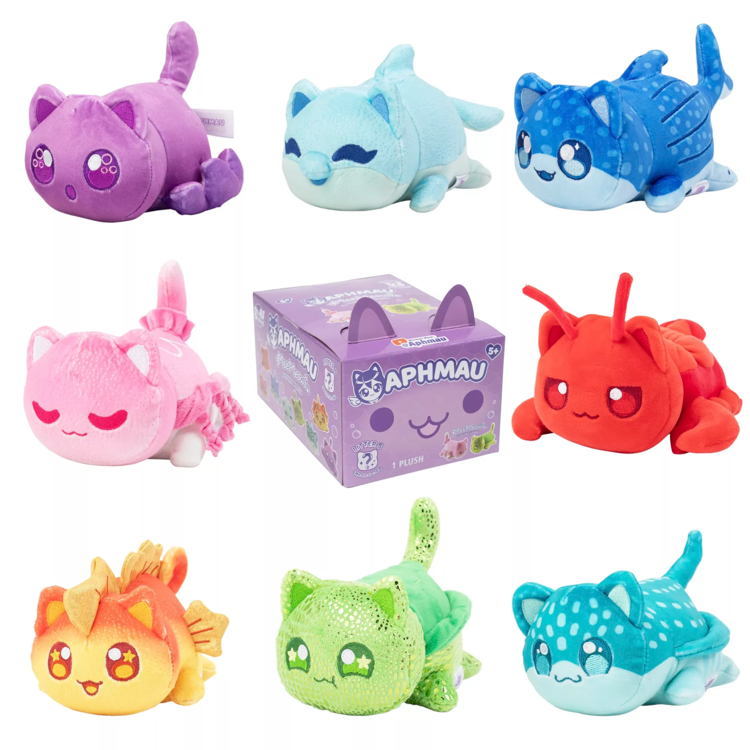 Aphmau 6” MeeMeow Mystery Plush - Series 5, Multi Color, Single Pack,