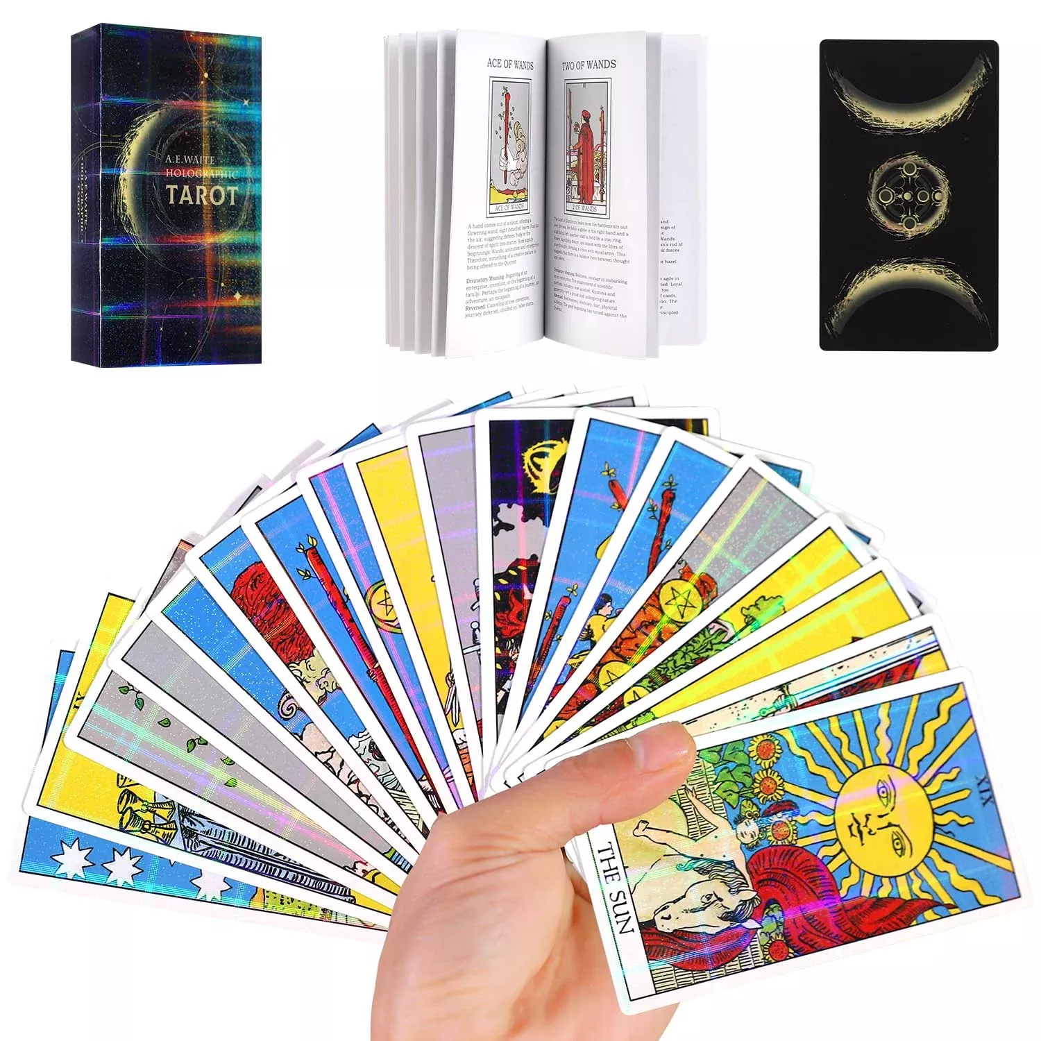 Aquadawn 78 Classic Tarot Cards With Guide Book, Traditional Standard
