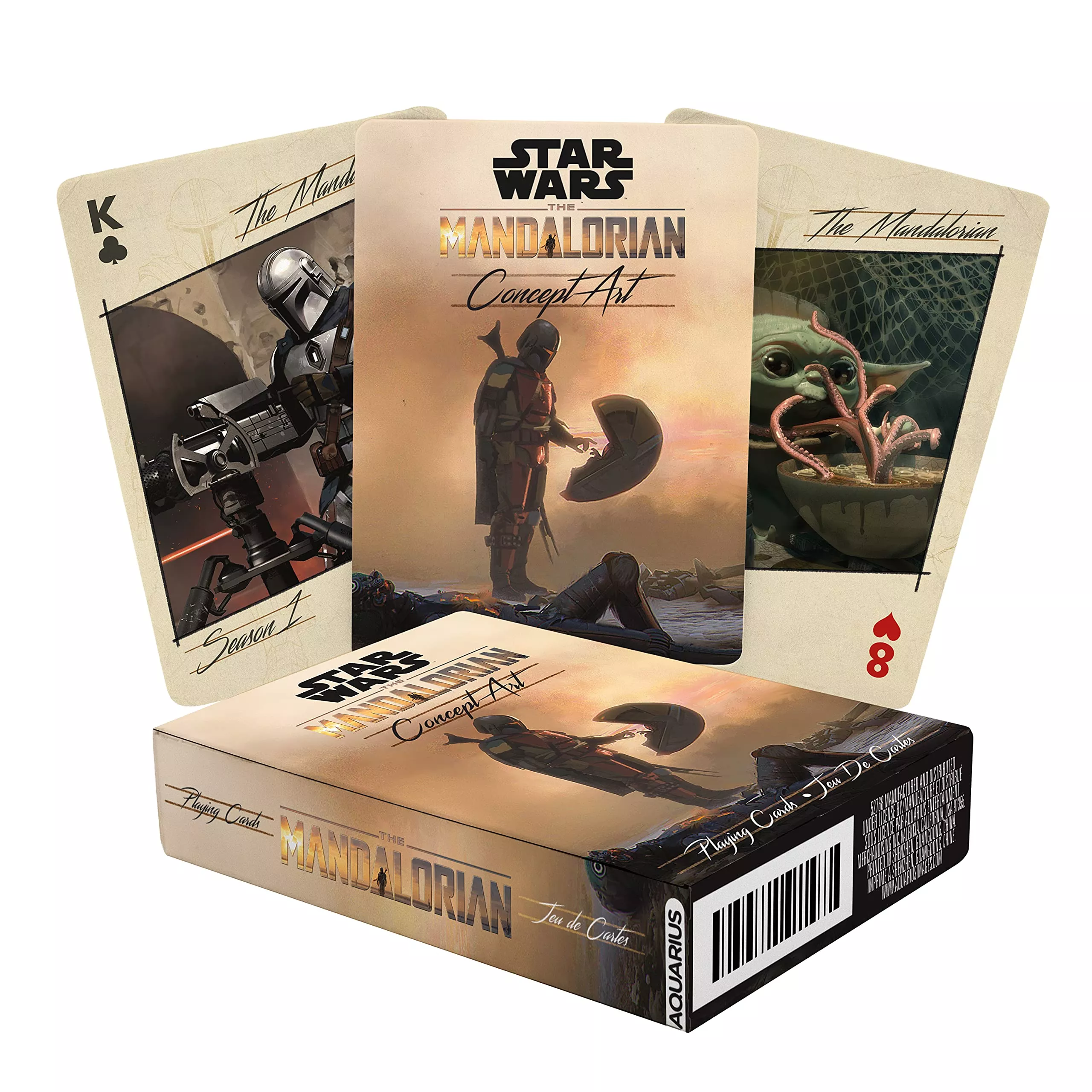 AQUARIUS Mandalorian Playing Cards Deck - 54 Unique Designs, Multicolor