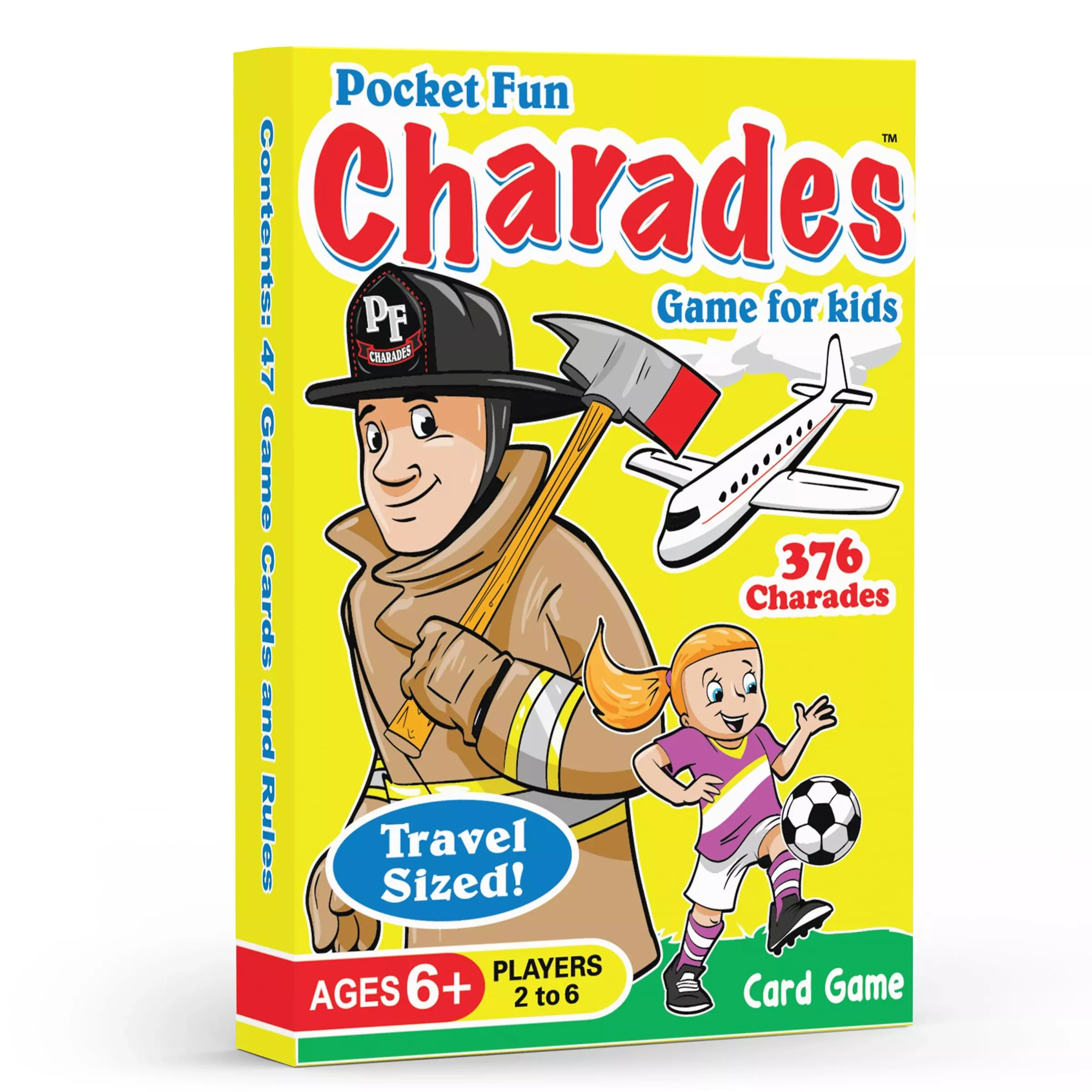 Arizona Gameco Pocket Fun Charades, A Family Party Game For Kids Ages