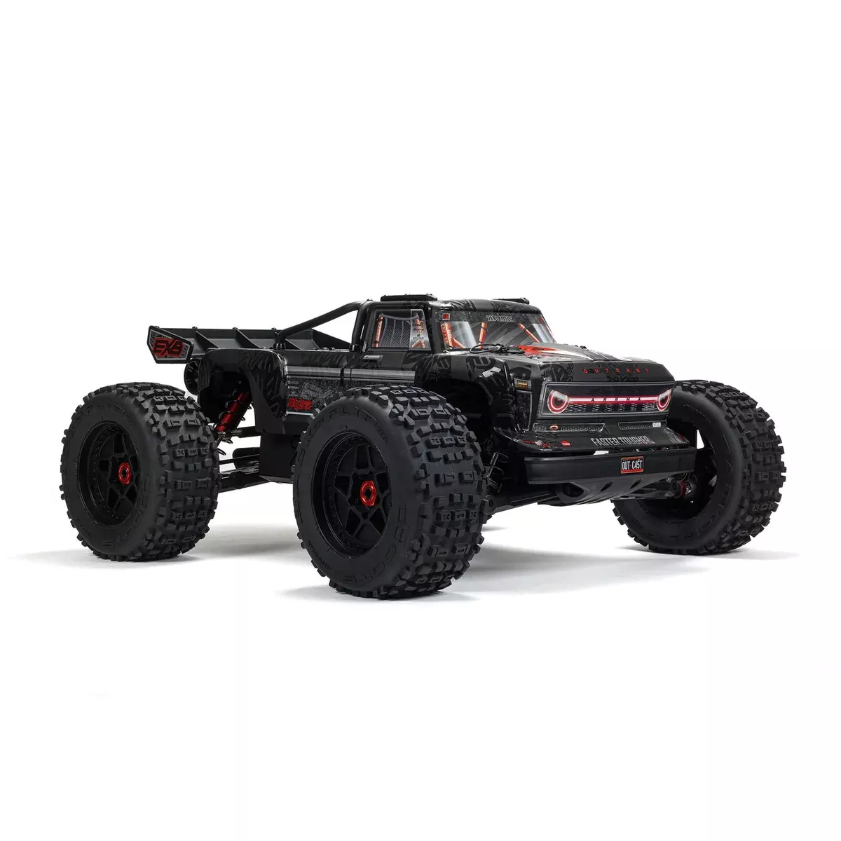 ARRMA ARA5810V2T1 1/5 OUTCAST 4x4 8S BLX Brushless Stunt Truck - Black