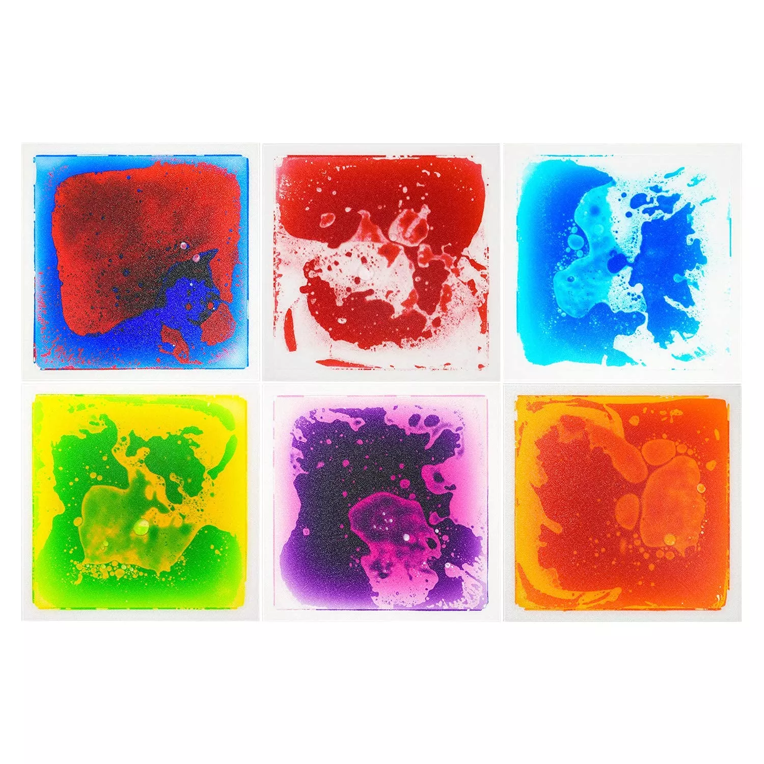 Art3d Liquid Motion Floor Tiles for Kids, 11.8"x11.8",