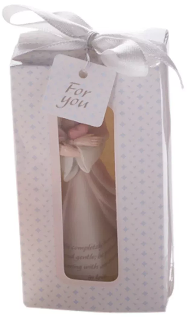 Artisano Designs Miniature Resin Angel Figurine, White, 3.75"