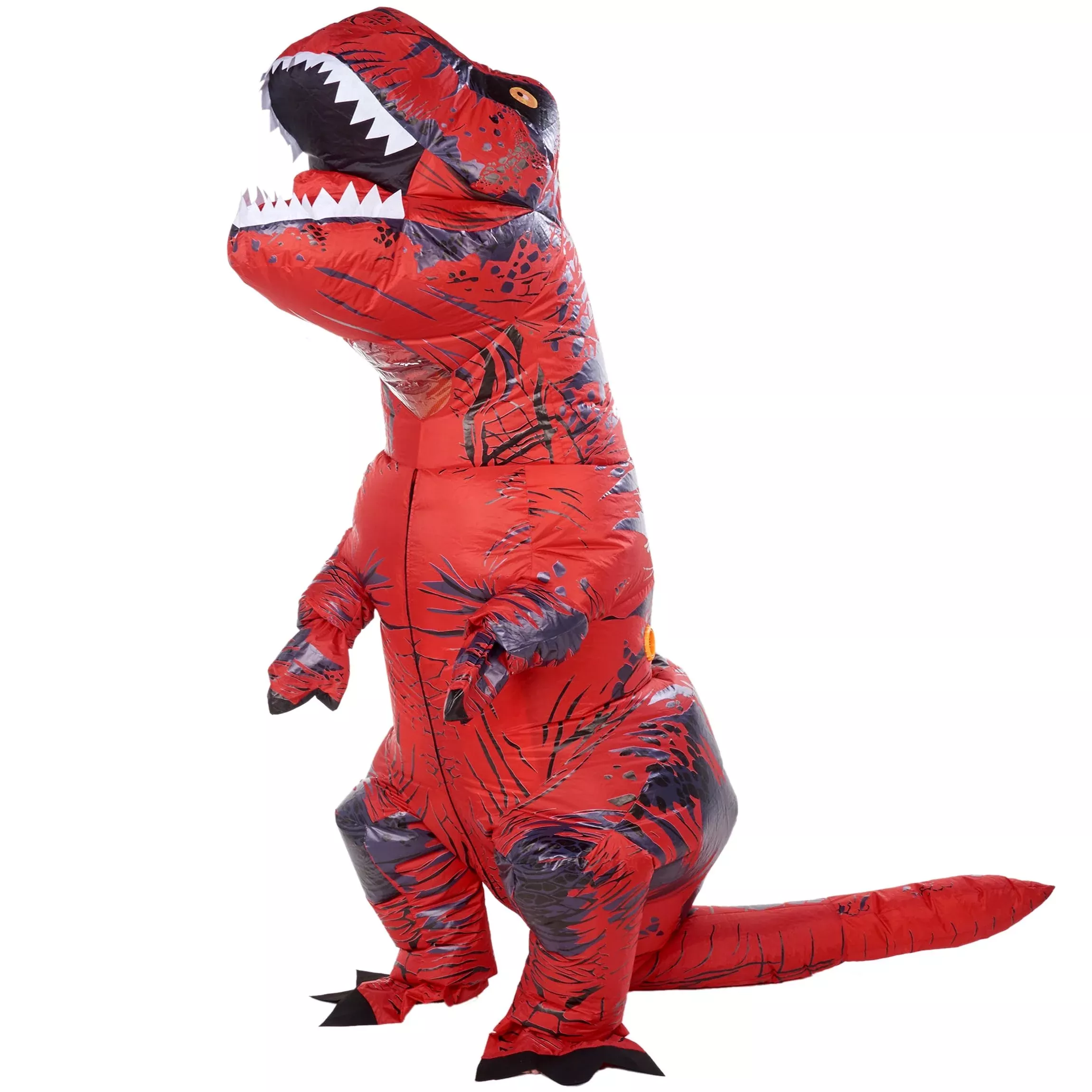 ATDAWN Inflatable T-Rex Costume for Kids and Adults, Red, Small