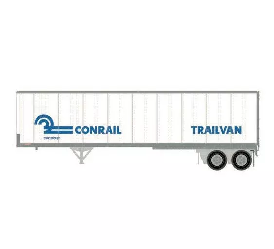 Athearn 1022 HO Scale 40' Fruehauf Z-Van Trailer Conrail CRZ 201013