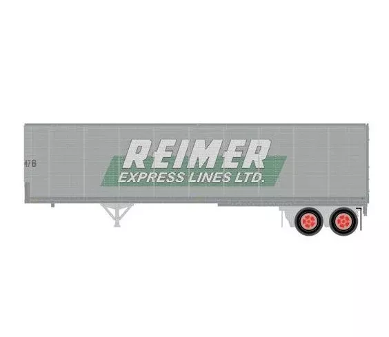 Athearn 1029 HO Scale 40' Fruehauf Z-Van Trailer Reimer Express Lines 4478