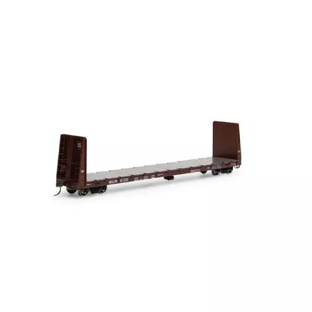 Athearn 17073 HO Scale 60' Bulkhead Flatcar Milwaukee Road MILW 67231