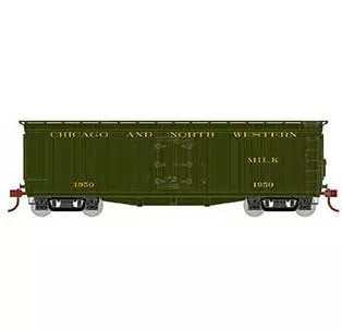 Athearn 24024 N Scale 40' Pfaudler Milk Car Chicago & North Western C&NW 1950