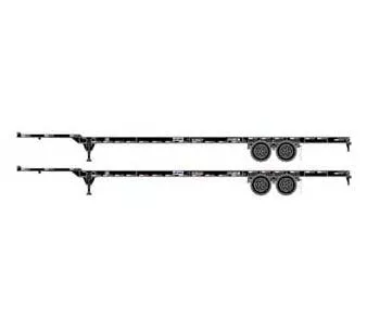 Athearn 26035 HO Scale 53' Container Chassis Seacastle 2 Pack