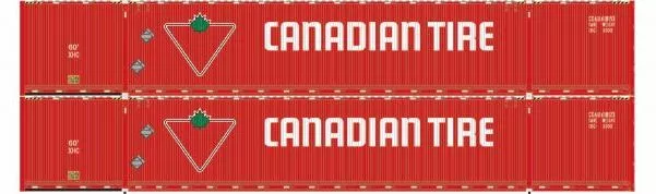 Athearn 28532 HO Scale 60' Intermodal (Don Fang) Container Canadian Tire CDAU 2 Pack #2