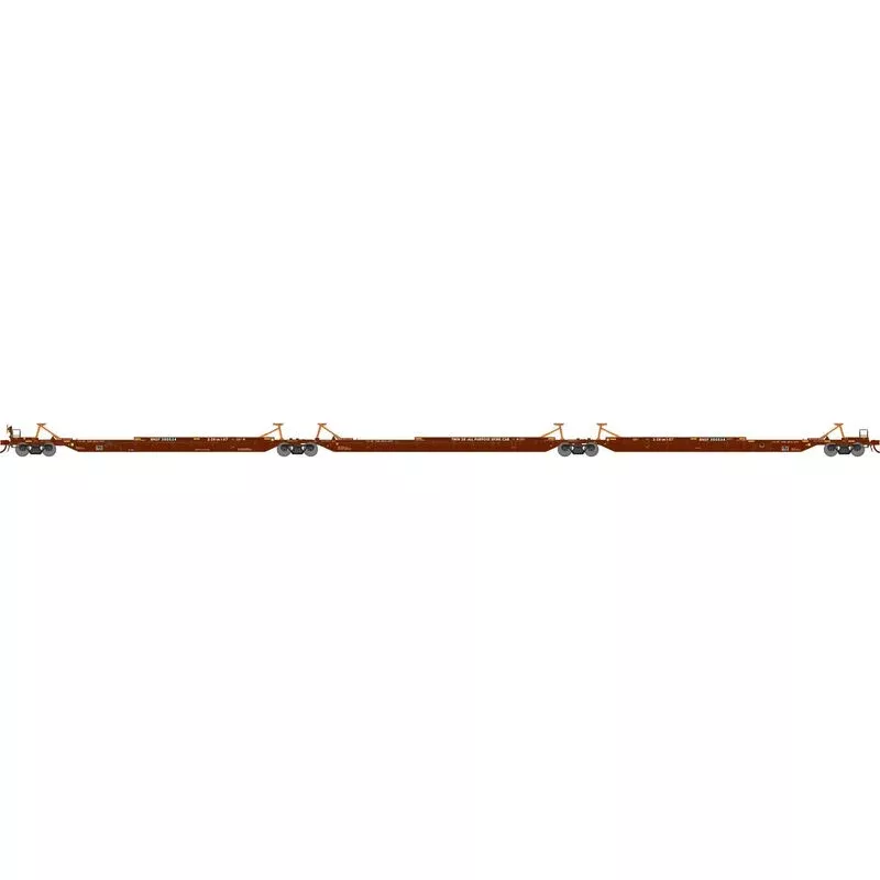 Athearn 41099 HO Scale 57' Trinity 3-Unit Spine Car BNSF 300534