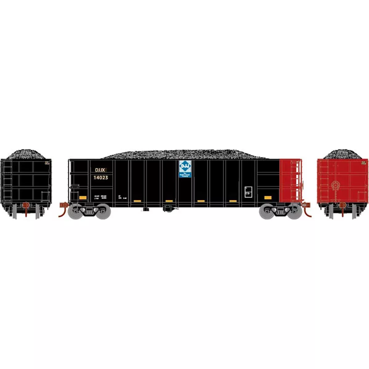 Athearn 7471 HO Scale Thrall High Side Gondola with Load DJJX 14023