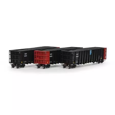 Athearn 7472 HO Scale Thrall High Side Gondola with Load DJJX 3 Pack #1